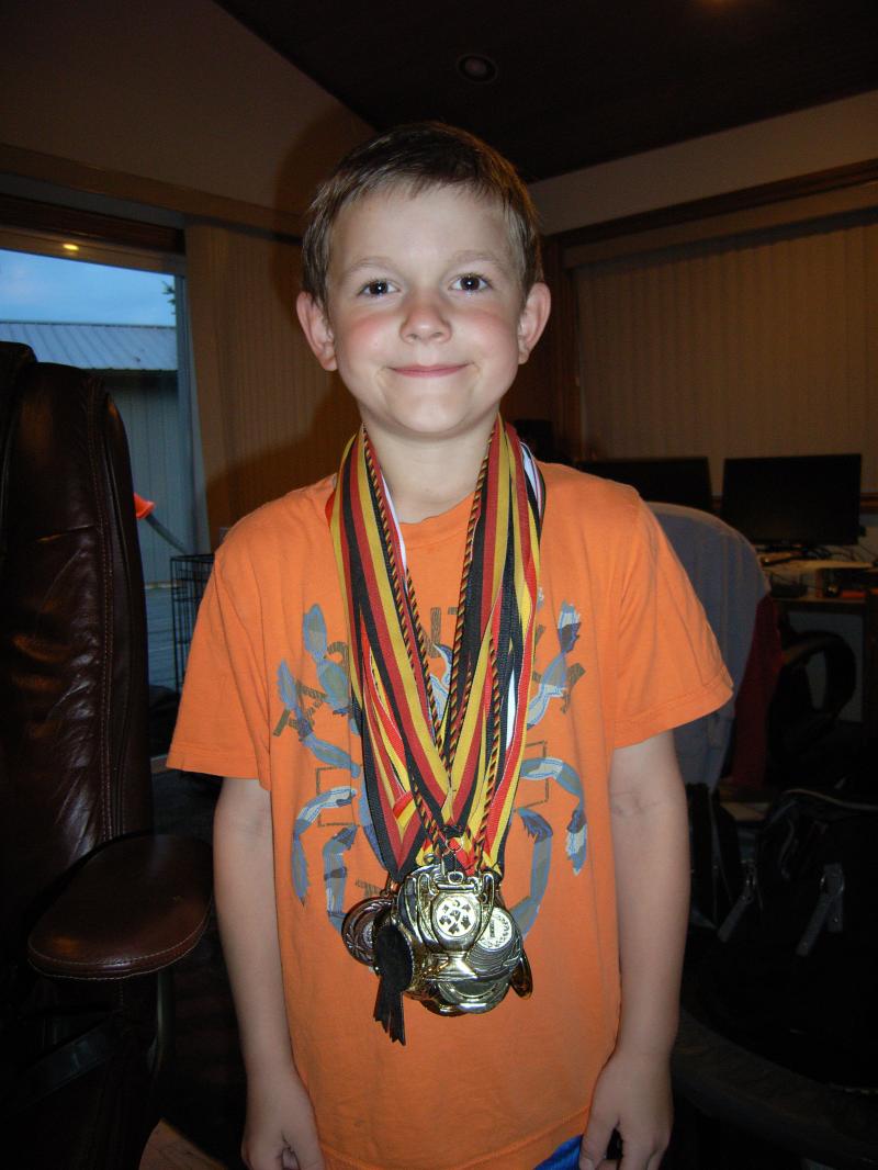 Kai and his medals