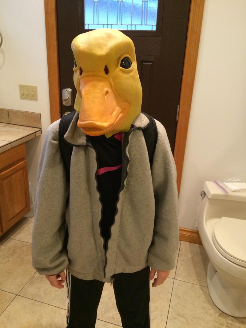 Kai's duck suit